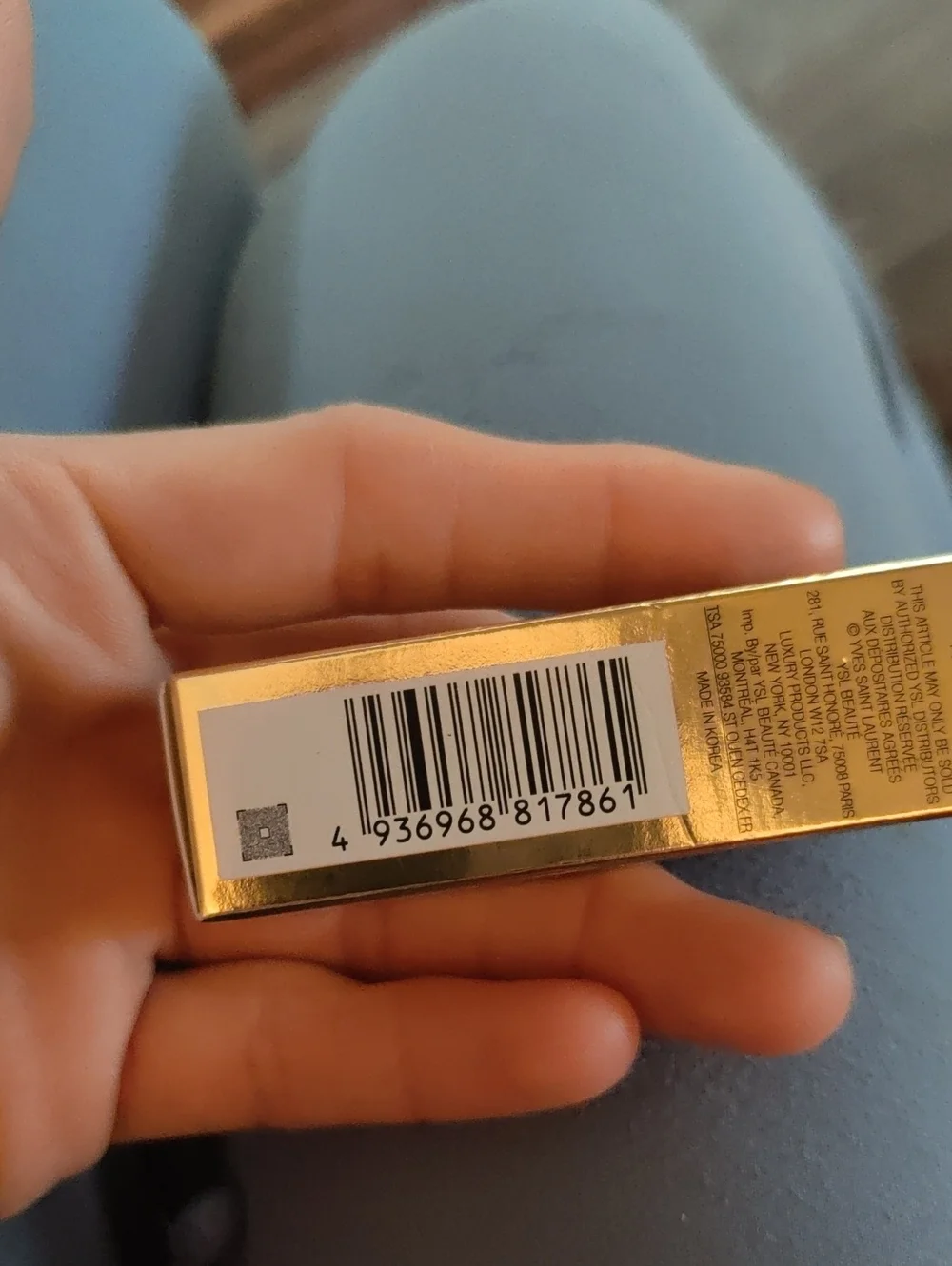 YSL Loveshine Candy Glaze Lip Gloss Stick Showcasing Nude